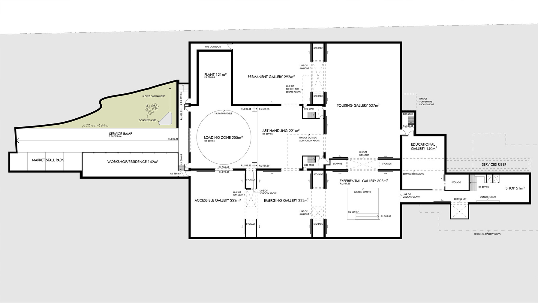 Toowoomba Art Gallery Basement Floor Plan
